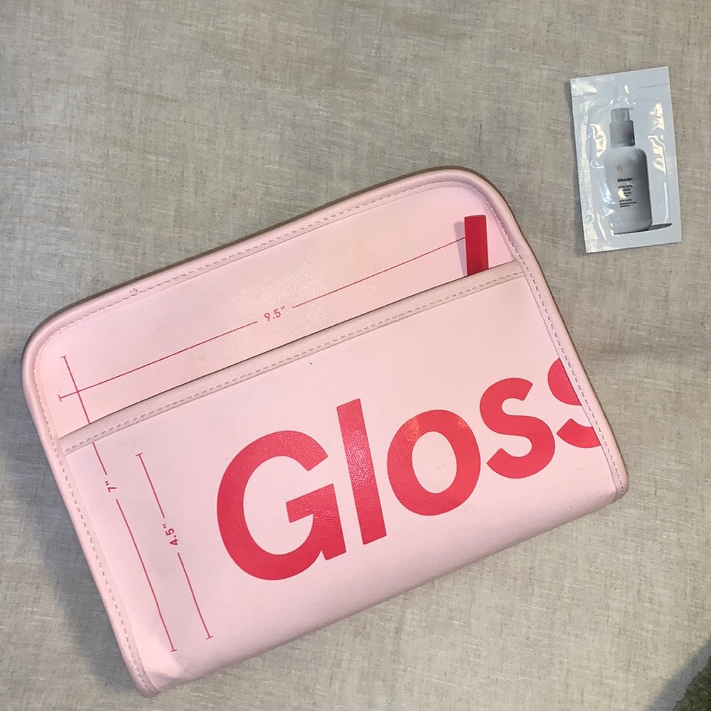 Glossier beauty bag